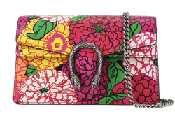 X Ken Scott Floral Super Mini Dionysus, Leather, Multi, 476432, DB, 3*